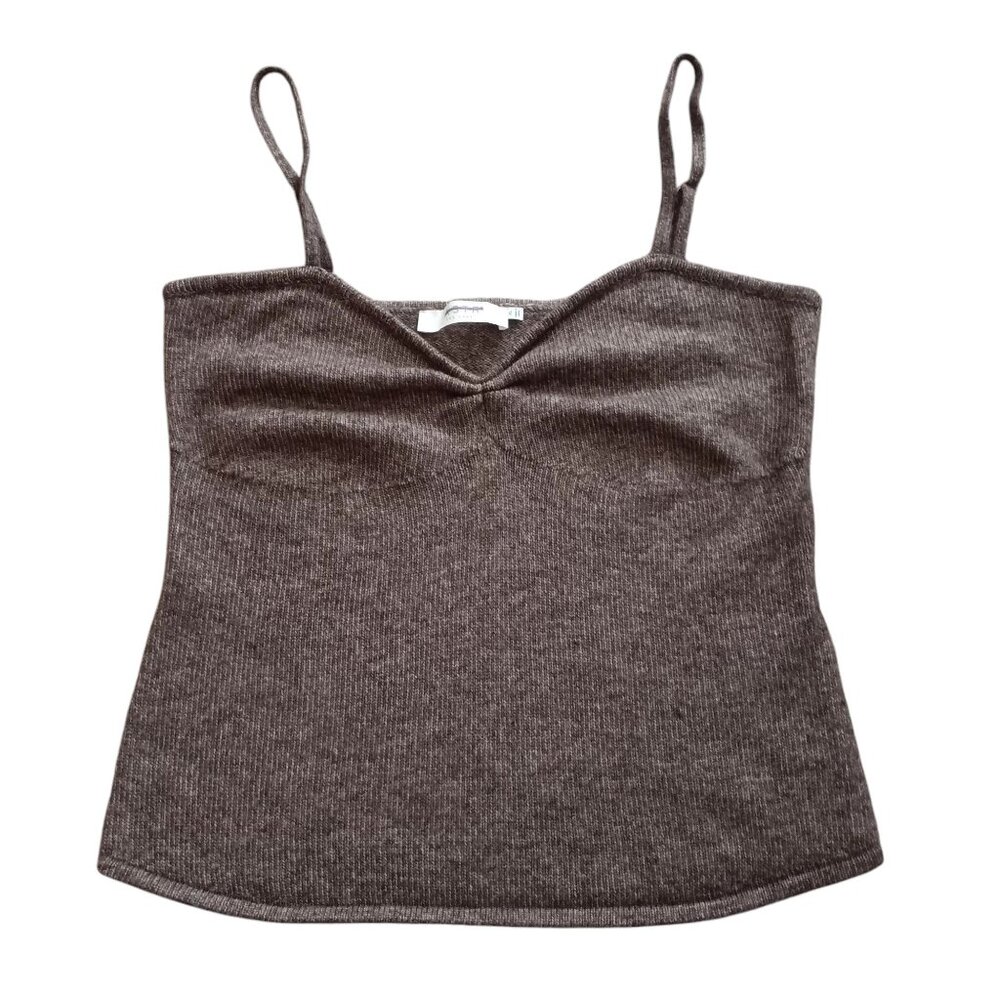 NWOT ASTR the Label Wool Blend Tank Top Brown/Gray Heather Size XL